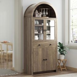 Arched Hutch Cabinet