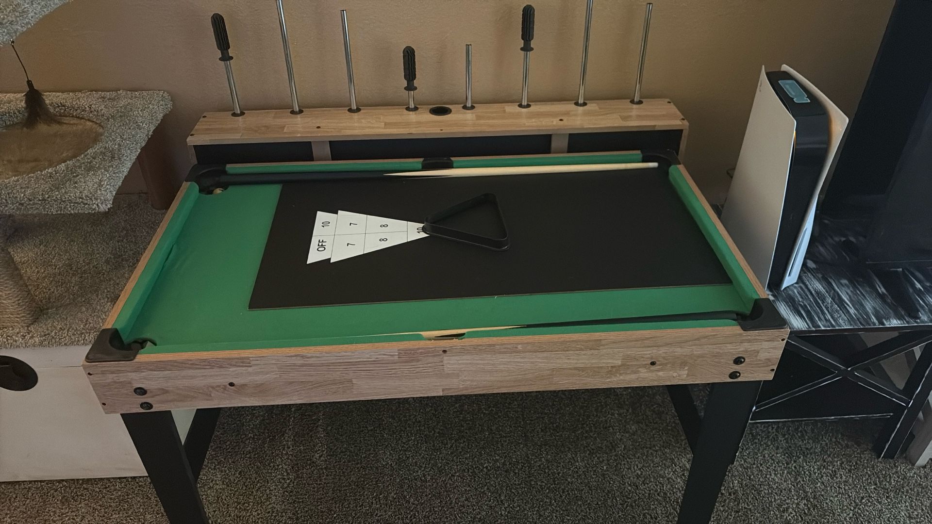 Fooseball And Pool Table For Kids