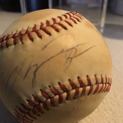 Michael Jordan Autographed Baseball With COA