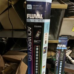Fluval Aqua Sky Color + LED Fresh/Salt Water Fish Tank Aquarium Light 48-60"  - Retails $180