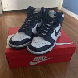 Nike Dunk High Navy (Used Pair Size 8.5)