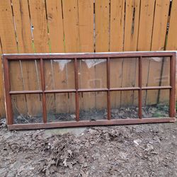 Victorian Window 64x27 Grids Wood