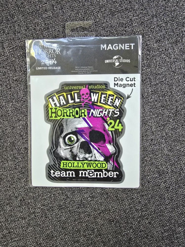 Halloween Horror Nights 2024 Team Member Magnet