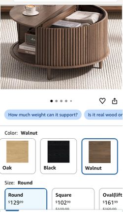 Coffee table with storage