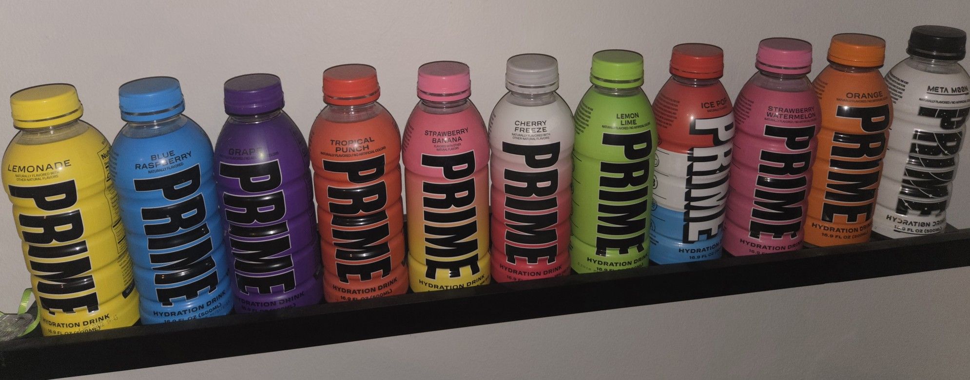 Empty PRIME bottles For Decor/collector