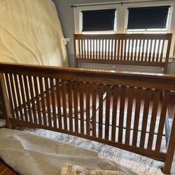 Free King Mission Bed Frame With Split Box Springs, In Mt Tabor