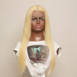 Blonde Color  613 Straight Lace Frontal Wig 22”