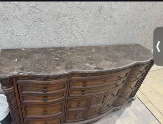 Marble top dresser