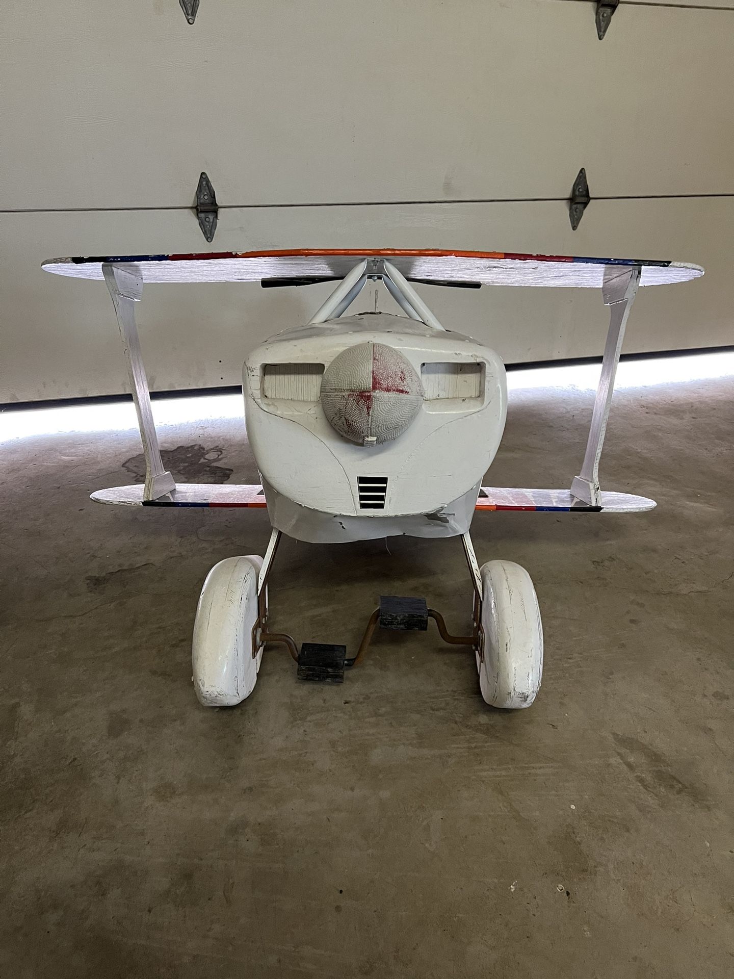 Christen Metal And Wood Pedal Airplane