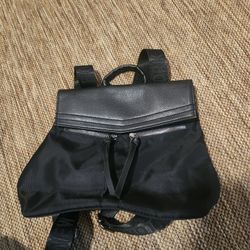 Botkier New York Black Mini Backpack Polyester Faux Leather Bag Unused