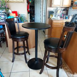 Wooden  Bar Spinable Stools Chair Table Bar Stool