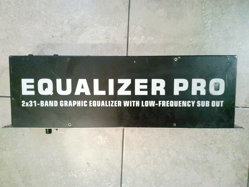 Dual 31 Band ⅓ Octave Graphic Equalizer WIth Subwoofer Output OSD EQX-231A