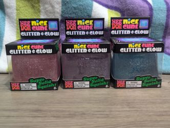 Needoh Nice Cube Glitter & Glow