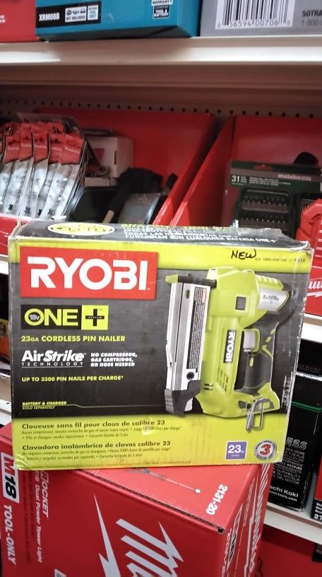 RYOBI ONE + 18V 23GA CORDLEES PIN NAILER (TOOL ONLY)