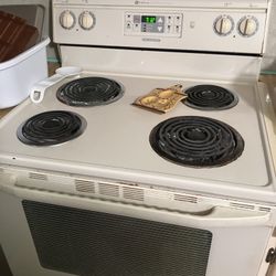 Electric stove, self cleaning