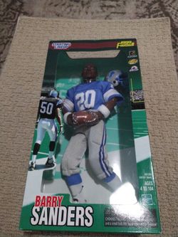 1999 Barry Sanders Starting Lineup 12 Inch Figurine Detroit Lions