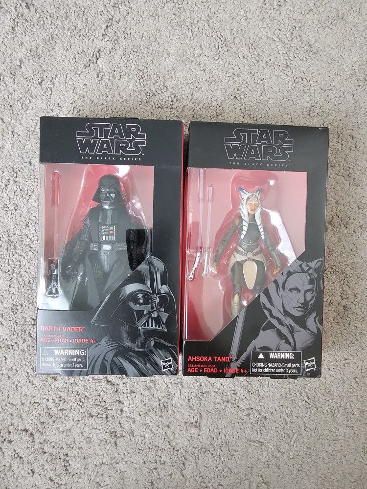 Star Wars The Black Series Ahsoka Tano & Darth Vader Action Figures