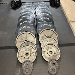 Rogue, REP & Steel Weight Plates – 735 LB Total