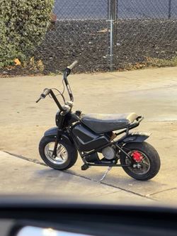 Black Electric Mini  Bike
