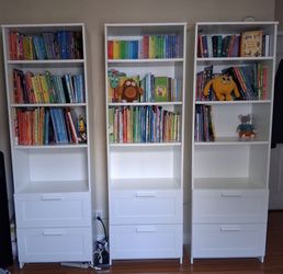 Like NEW Brimnes IKEA Bookcases set of 3 or individual