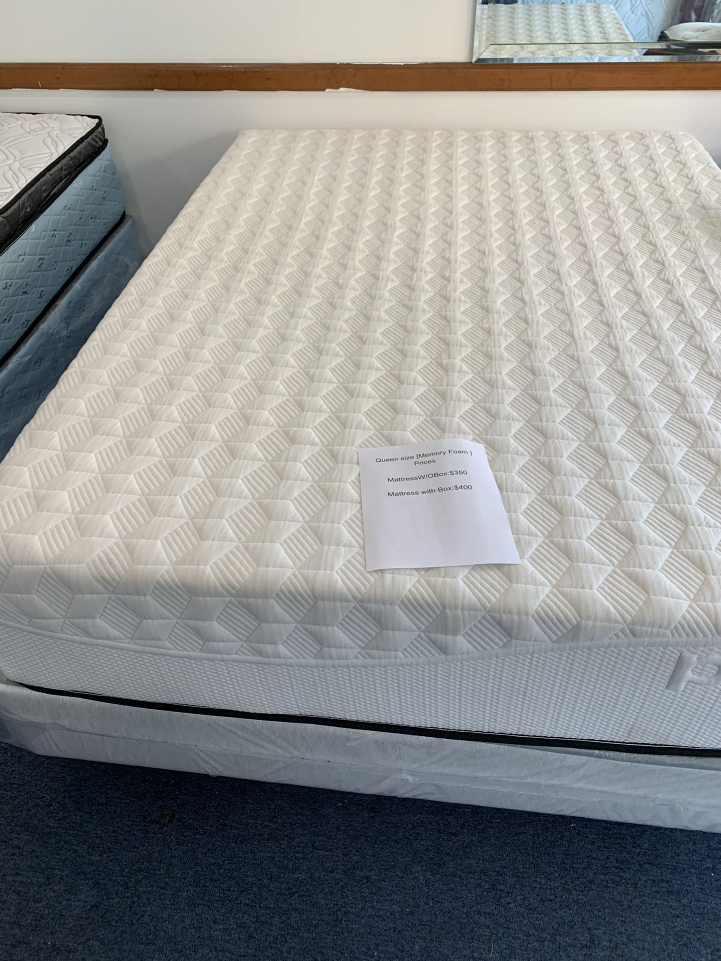 We have all sizes memory foam twin full queen and king mattress