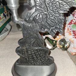9" Metal Angel Candle Holder 