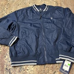 NEW U.S. POLO ASSN. Men’s size Large Windbreaker jacket navy blue