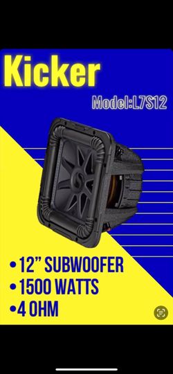 12'' KICKER L7 4   $199