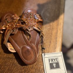 FRYE Leather Sandals  Size 7.5 Brown