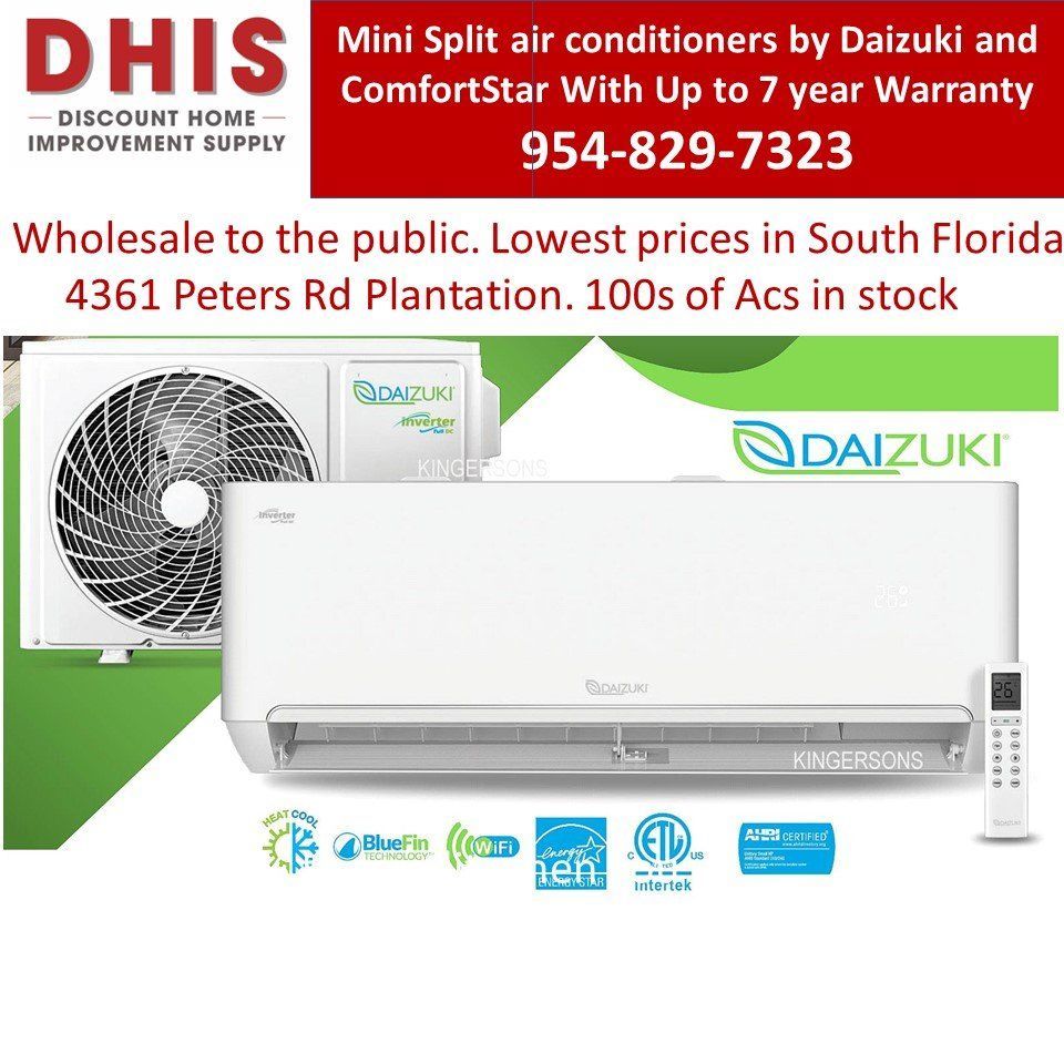 Mini Split Air Conditioners With Heat 23 Seer and 5 Year Warranty