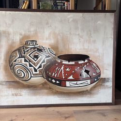 Lee Reynolds Southwestern Pottery Oil Painting