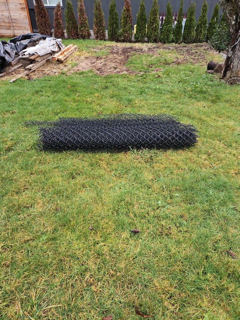 6' Black Chain Link Fence Fencing