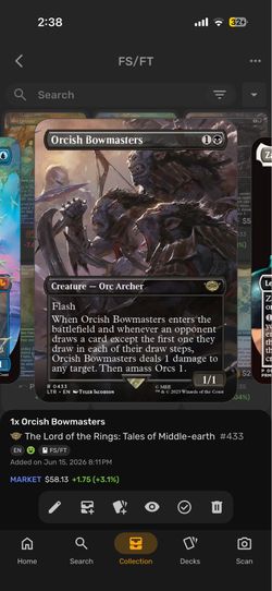 Magic the gathering orchish bowmaster FT/FS