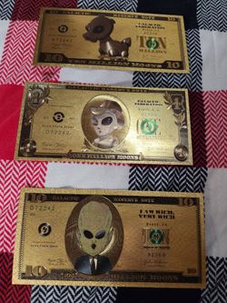 Alien jerky money