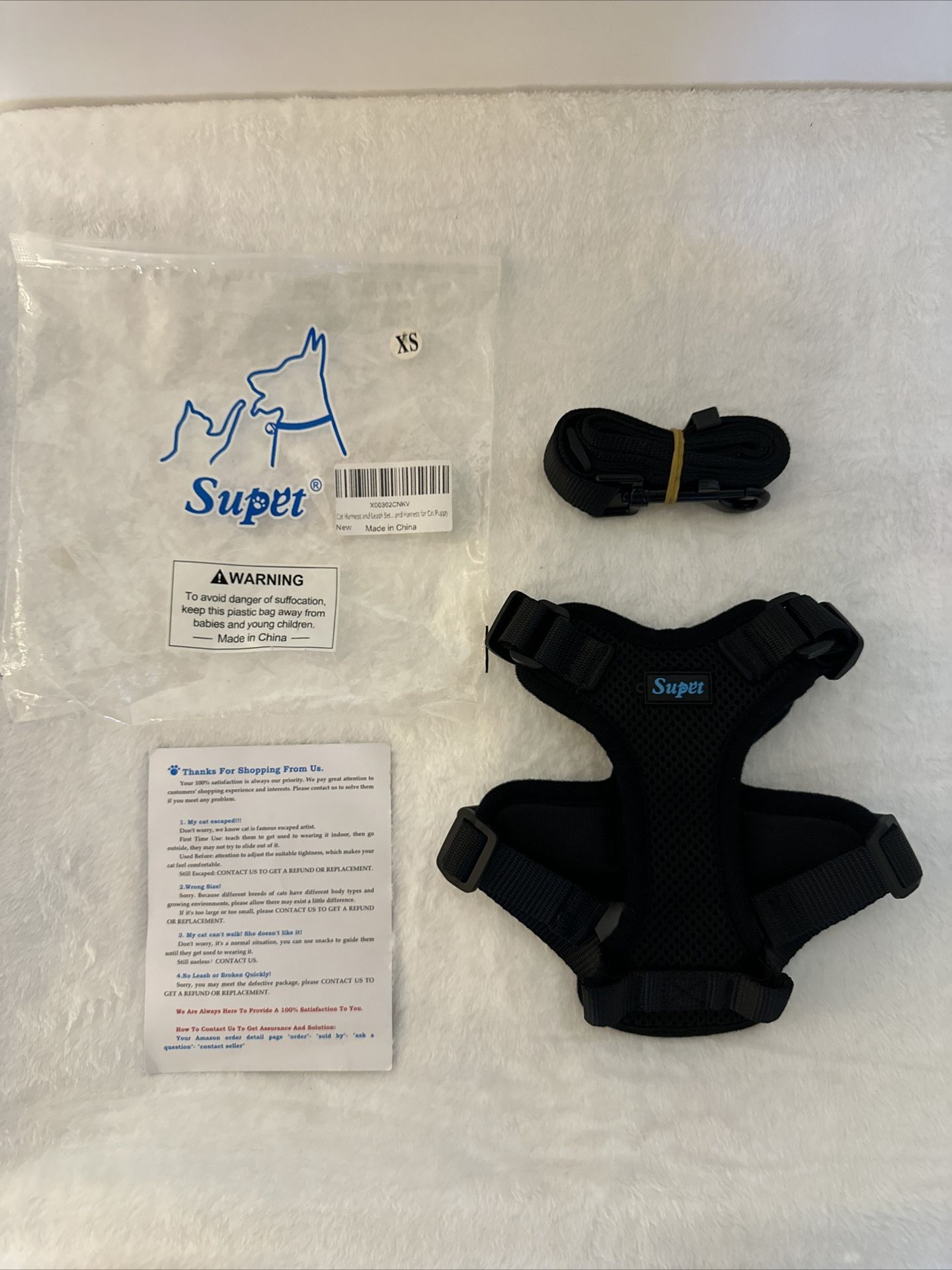 XS Dog Harness With Leash 