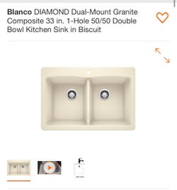 BLANCO DIAMOND DUAL MOUT GRANITE