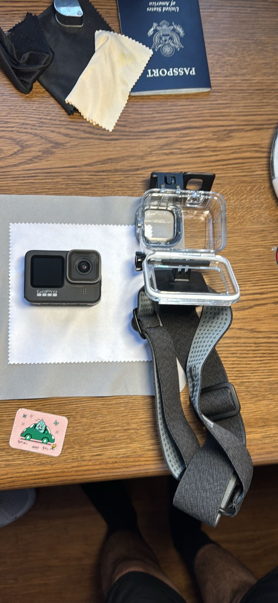GoPro black 9 with head mount