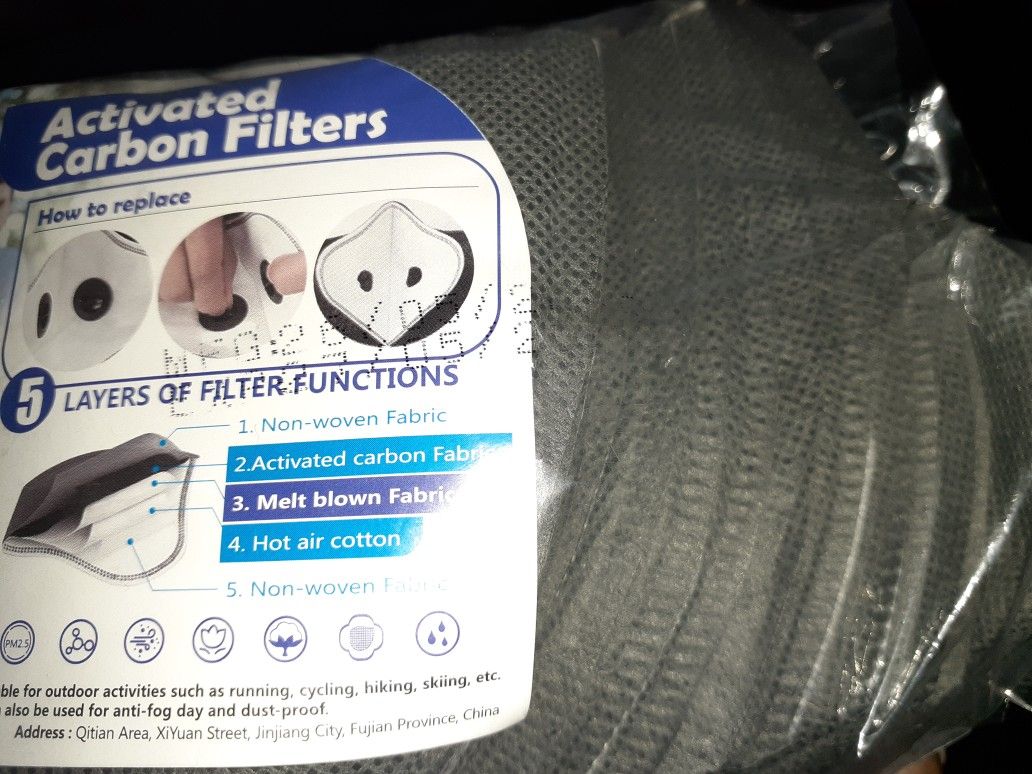 Carbon filters ,5 layers of filter function