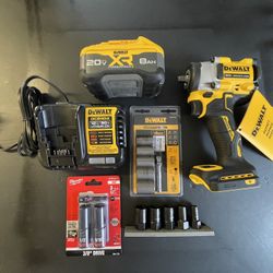 3/8” Impact Wrench, Battery, Charger & Sockets 