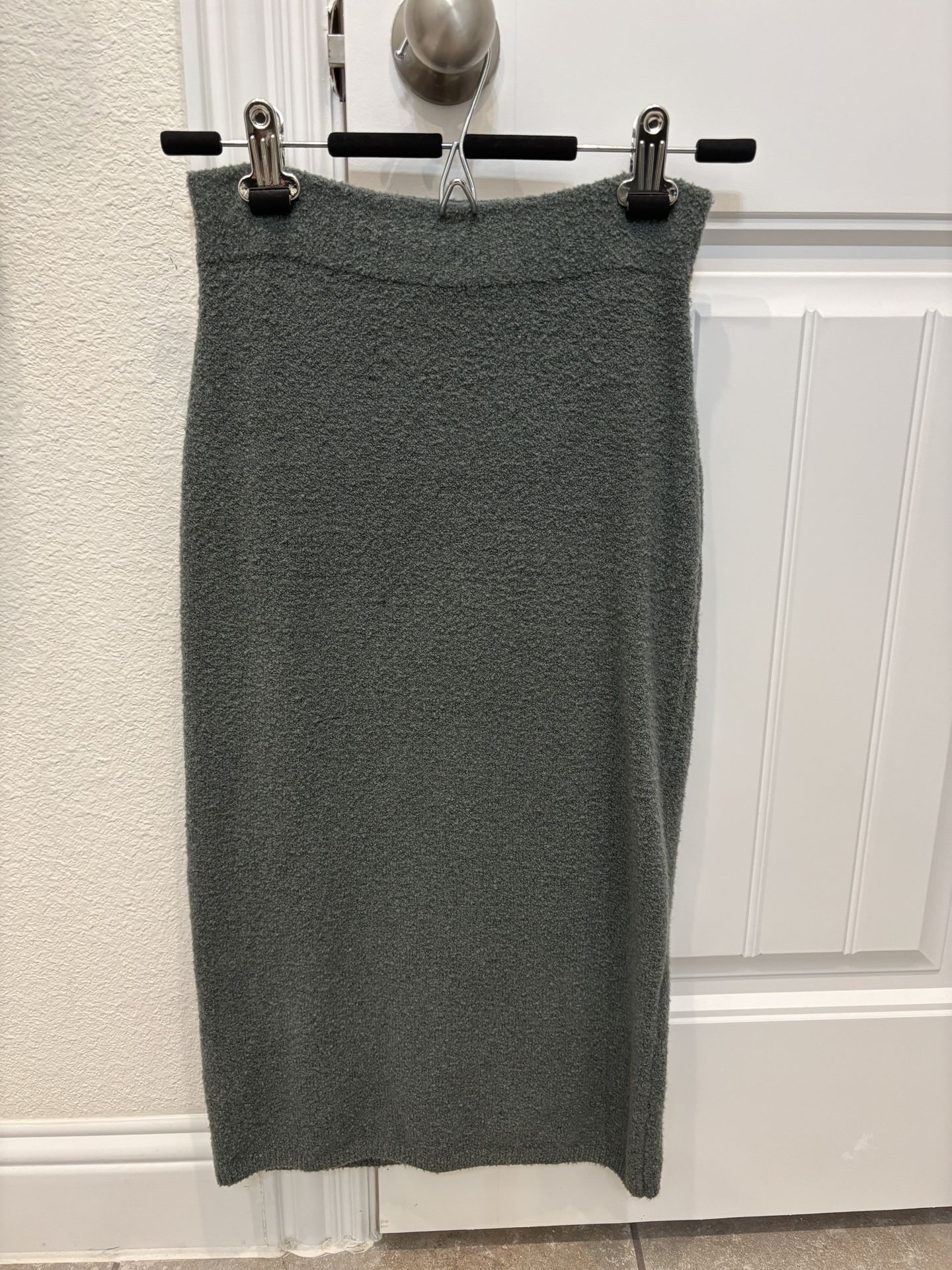 Express Olive/green skirt w/ matching bodysuit