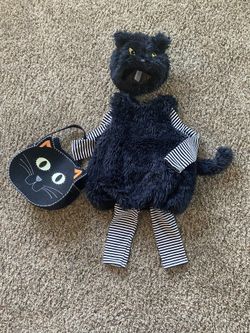 Potterybarn kids cat costume 2T/3T with treat bag