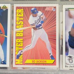Bo Jackson Baseball Card Lot 