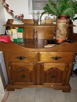 Real wood letter desk /dresser.