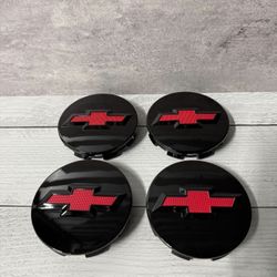 4x Glossy Wheel Rim Center Hub Caps RED For Silverado Suburban Tahoe 83MM