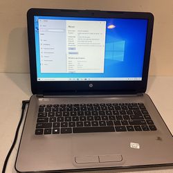 hp notebook 14tam000 intel celeron n3060 @1.6ghz 2gb ram 32gb ssd window 10 home  Battery not hold for charger power adapter included 