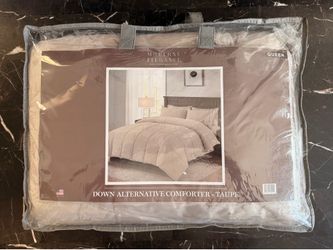 $1 - Queen sized Down Alternative Comforter - Taupe