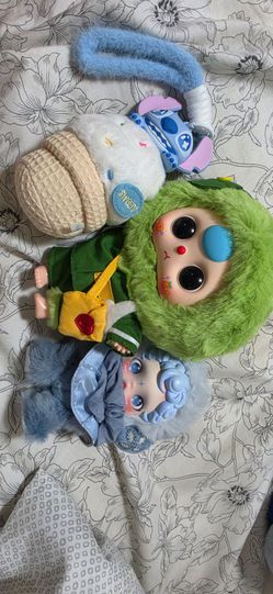 Skull panda, stitch, and baby 3