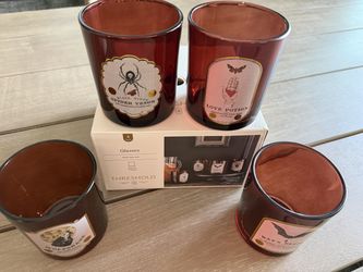 New in box: Threshold Halloween 4-piece Apothecary Barware drinking glass set