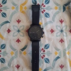 Black Face Fossil Watch