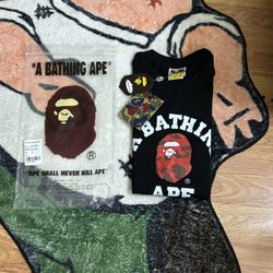 Black And Red Bape T Shirt